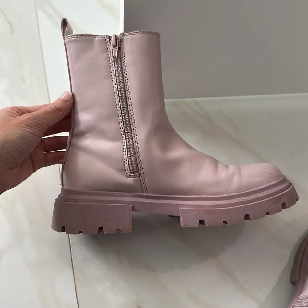 Zara girls combat boots